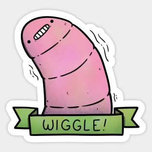 WIGGLE! Sticker